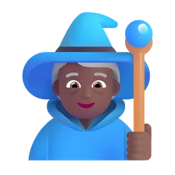 Woman Mage: Medium-Dark Skin Tone Microsoft 3D Fluent