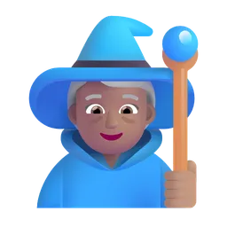 Woman Mage: Medium Skin Tone Microsoft 3D Fluent