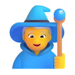 여자 마법사 Microsoft 3D Fluent