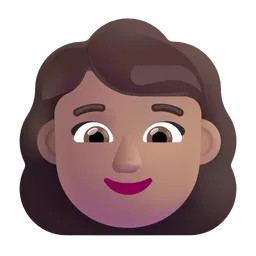Woman: Medium Skin Tone Microsoft 3D Fluent