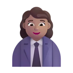 Woman Office Worker: Medium Skin Tone Microsoft 3D Fluent