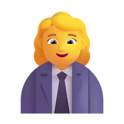 여성 직장인 Microsoft 3D Fluent