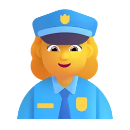 Woman Police Officer Microsoft 3D Fluent