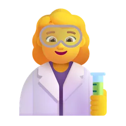 Woman Scientist Microsoft 3D Fluent
