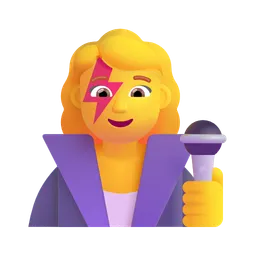 여성 가수 Microsoft 3D Fluent