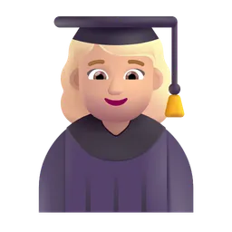 Woman Student: Medium-Light Skin Tone Microsoft 3D Fluent