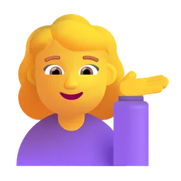 Woman Tipping Hand Microsoft 3D Fluent