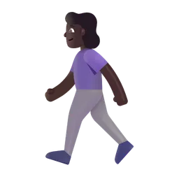 Woman Walking: Dark Skin Tone Microsoft 3D Fluent