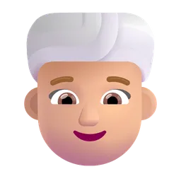 터번을 착용한 여성: 중간 정도의 밝은 피부 톤 Microsoft 3D Fluent