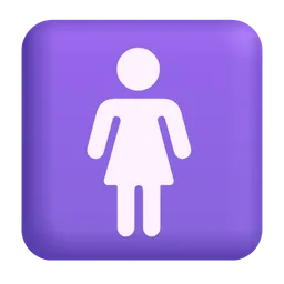 여성 화장실 Microsoft 3D Fluent
