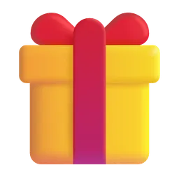 포장된 선물 Microsoft 3D Fluent
