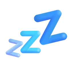 Sleeping Symbol Microsoft 3D Fluent