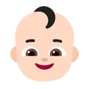 아기: 밝은 피부 톤