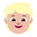 어린이: 중간 정도의 밝은 피부 톤
