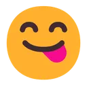음식을 음미하는 얼굴