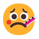 온도계가 있는 얼굴