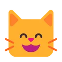 웃는 눈을 가진 웃는 고양이