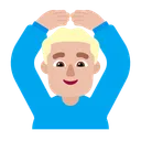 OK 제스처를 하는 사람: 중간 밝은 피부 톤