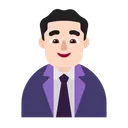남성 직장인: 밝은 피부 톤
