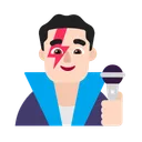 남자 가수: 밝은 피부 톤