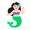 인어: 밝은 피부 톤