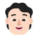 사람: 밝은 피부 톤