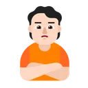 삐죽거리는 사람: 밝은 피부 톤