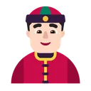 두개골 뚜껑이 있는 사람: 밝은 피부 톤