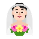 베일을 쓴 사람: 밝은 피부 톤