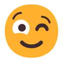 윙크하는 얼굴