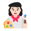 여성 아티스트: 밝은 피부 톤