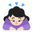 절하는 여성: 밝은 피부 톤