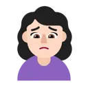 찡그리는 여성: 밝은 피부 톤