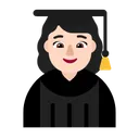 여학생: 밝은 피부 톤