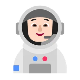 Astronaut: Light Skin Tone — Microsoft