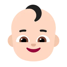 Baby: Light Skin Tone — Microsoft