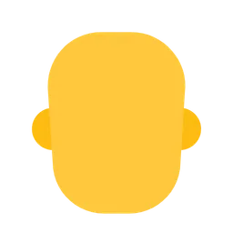 Emoji Component Bald — Microsoft