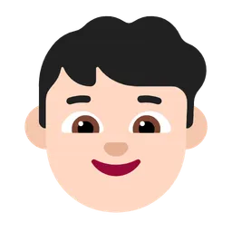 Boy: Light Skin Tone — Microsoft