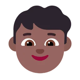 Boy: Medium-Dark Skin Tone — Microsoft