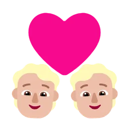 Couple with Heart: Medium-Light Skin Tone — Microsoft