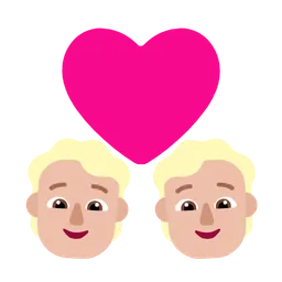Couple With Heart: Person, Person, Medium-Light Skin Tone — Microsoft