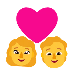 Couple With Heart: Woman, Person — Microsoft