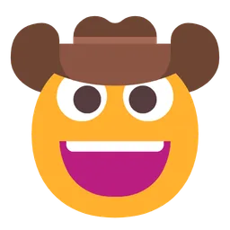 카우보이 모자 얼굴 — Microsoft