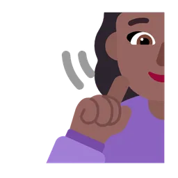Deaf Man: Medium-Dark Skin Tone — Microsoft