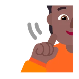 Deaf Person: Medium-Dark Skin Tone — Microsoft