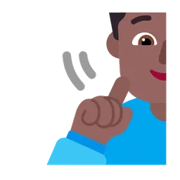 Deaf Woman: Medium-Dark Skin Tone — Microsoft