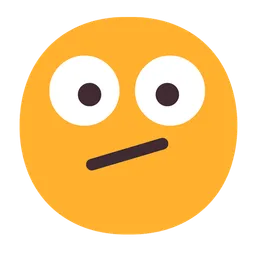 Face with Diagonal Mouth — Microsoft
