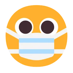 의료용 마스크를 착용한 얼굴 — Microsoft