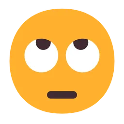 Face with Rolling Eyes — Microsoft