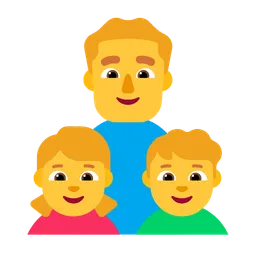 Family: Man, Girl, Boy — Microsoft